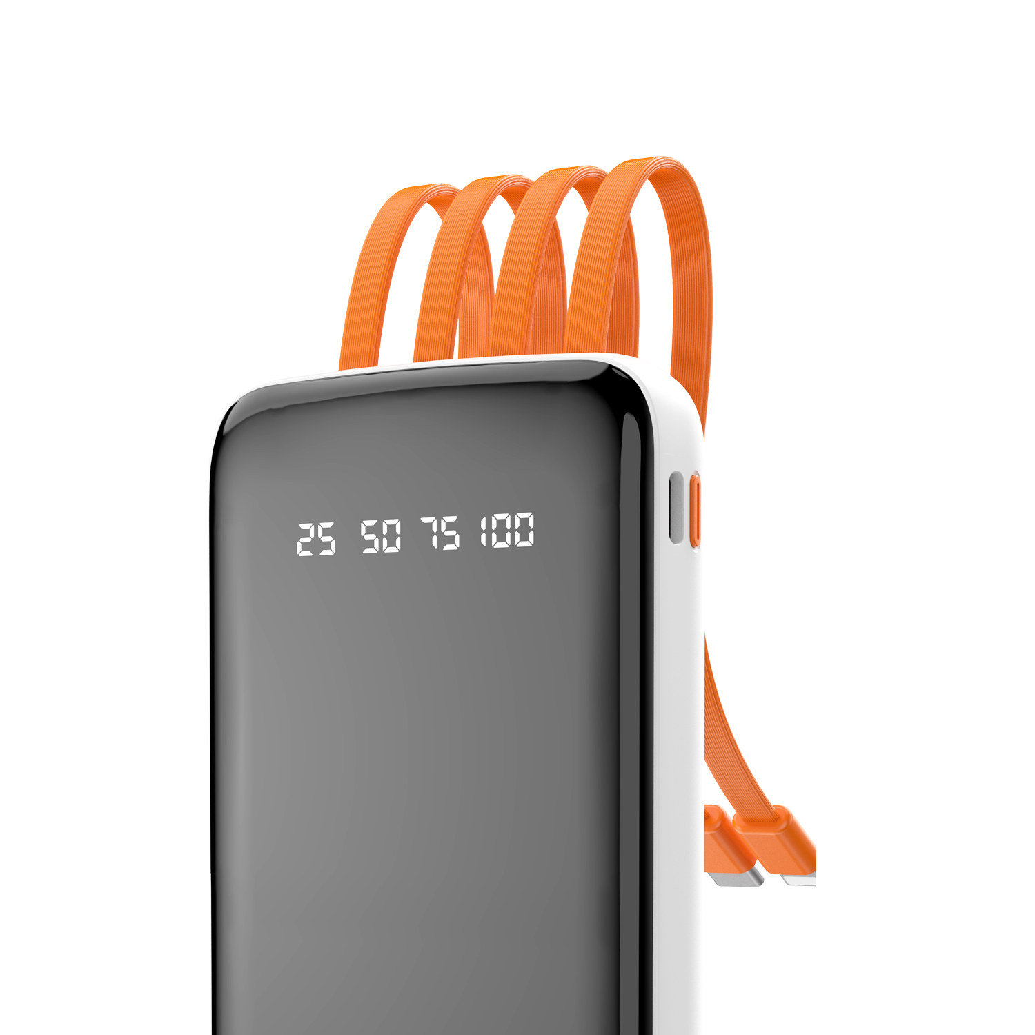 6627763ff3560011737995 Dudao K6Pro powerbank 10000mAh 10Watt 4xcables hvid
