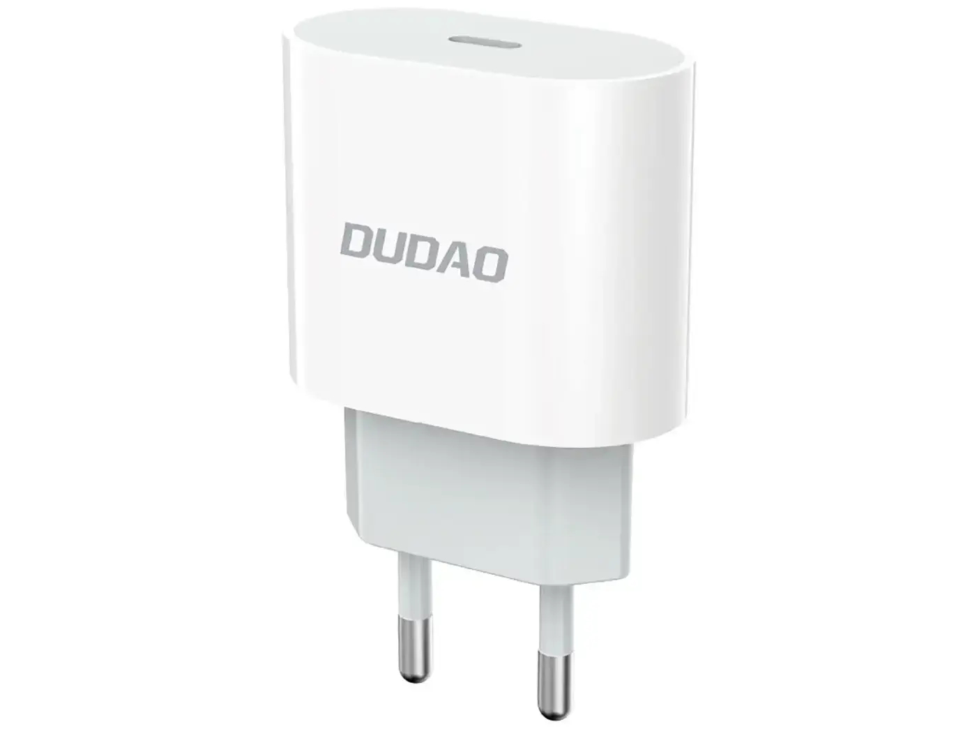 67e4032fe29f3559190294 (1) Dudao A14EU Adapter 20Watt 1xUSB-C Hvid