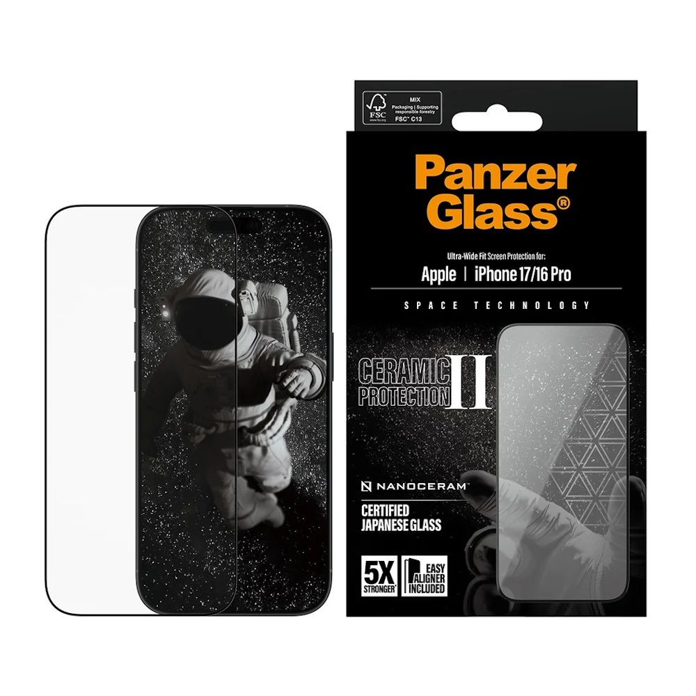 68c7bafe878a1042147880 (1) PanzerGlass Ceramic II Skærmbeskytter til iPhone 17 / iPhone 16 Pro