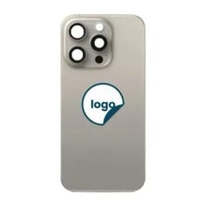 iPhone 15 Pro bagglas med kameralinse+metalplade+Magsafe magnet