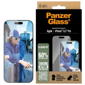 PanzerGlass Privacy Screen Protector Apple iPhone 16, 15 | Ultra-Wide Fit